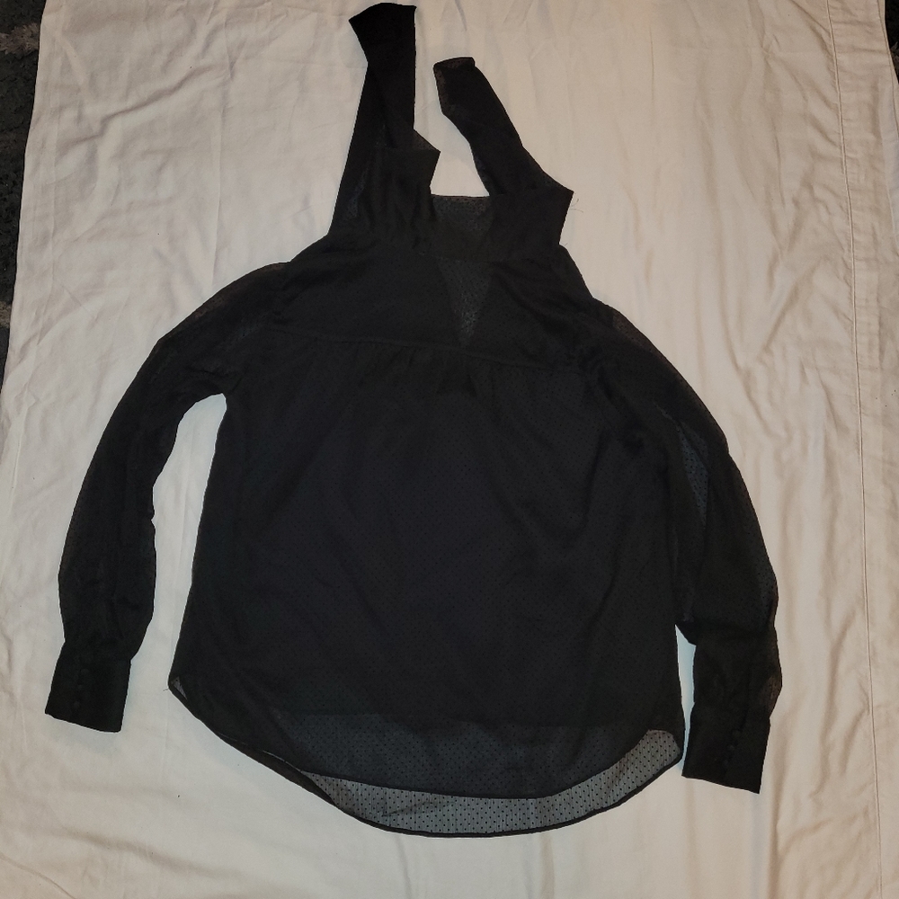 H&M BLACK BLOUSE / SHIRT - Picture 3 of 10
